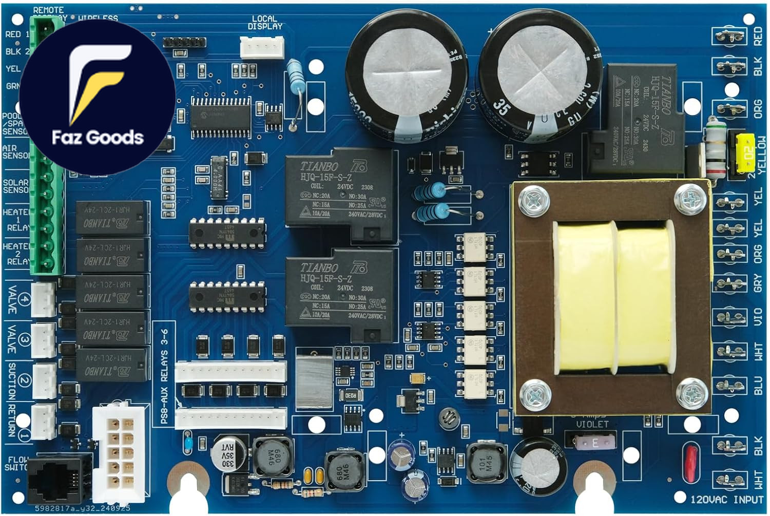 Upgraded Glx-Pcb-Main Main PCB Printed Circuit Board for Hayward Goldline Aqual Upgraded Glx-Pcb-Main Main PCB Printed Circuit Board for Hayward Goldline Aqual