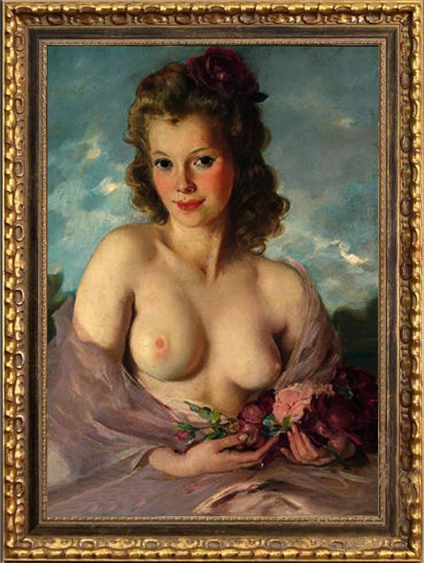 Hand Painted Classical Oil Painting Female Women Nude Canvas Art Antique Style Hand Painted Classical Oil Painting Female Women Nude Canvas Art Antique Style
