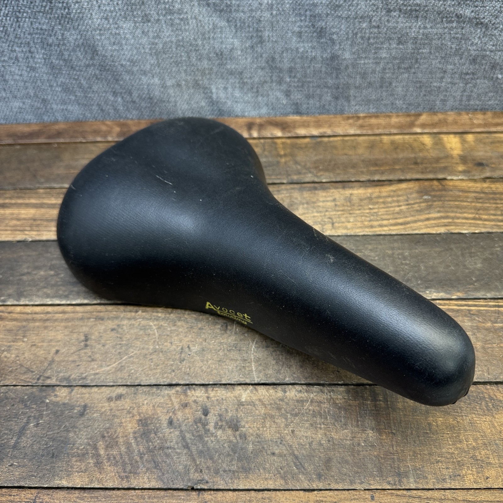 Vintage Avocet Touring Seat Saddle Black 10.5 In 402.8g Italy Bike Road MTB