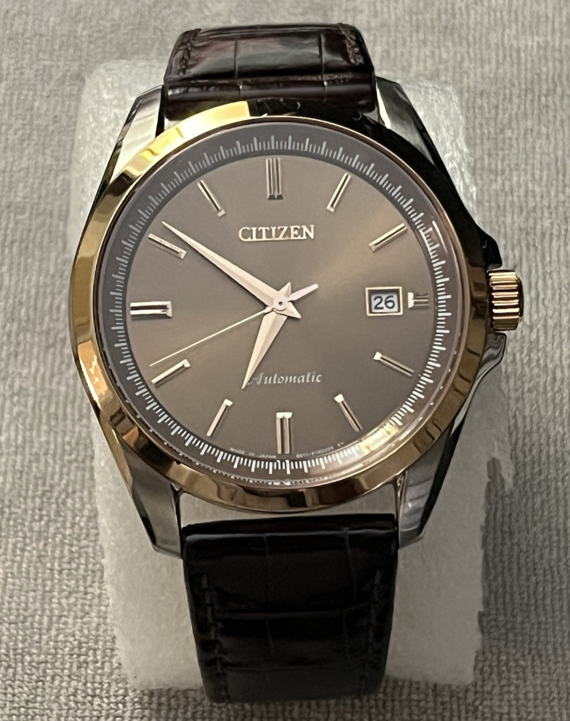 Kiwami Citizen Collection Automatic Windingwatch Nb1045-16W Gold/Brown 9011-S100 Kiwami Citizen Collection Automatic Windingwatch Nb1045-16W Gold/Brown 9011-S100