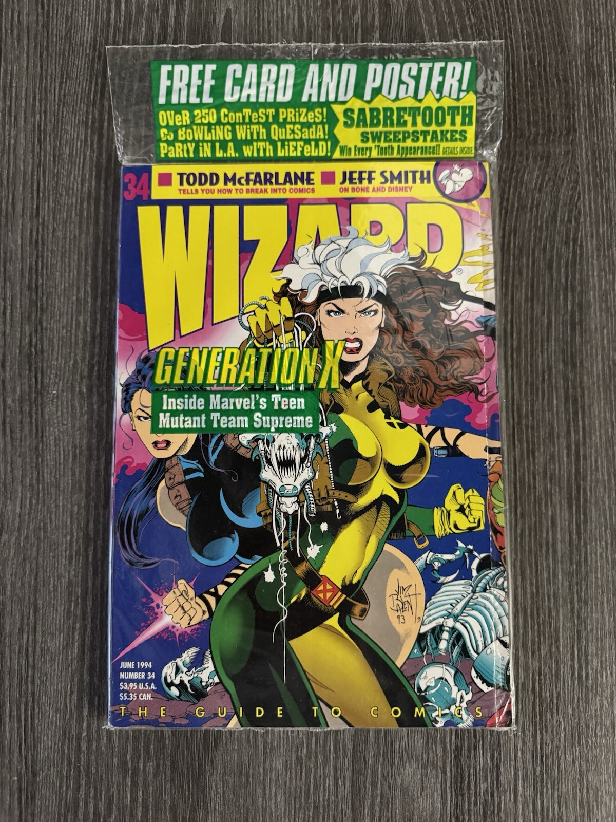 Wizard #34 Wizard Comics 1994 Sealed In PolyBag with Promos Brand New Wizard #34 Wizard Comics 1994 Sealed In PolyBag with Promos Brand New