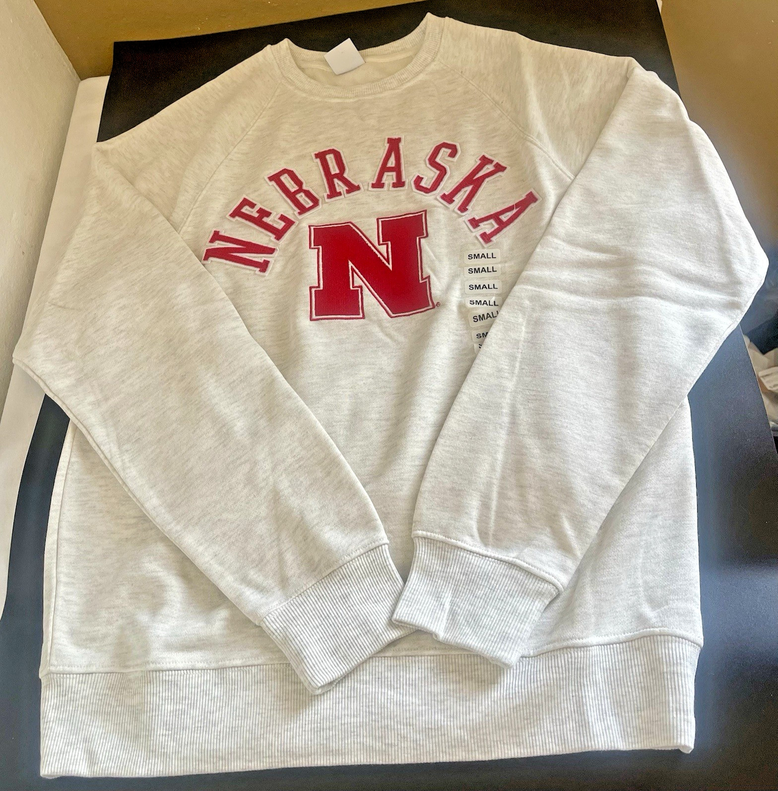 Nebraska Cornhuskers Sweater Men's Cream NCAA Football Cream S,M,L,XL,2XL