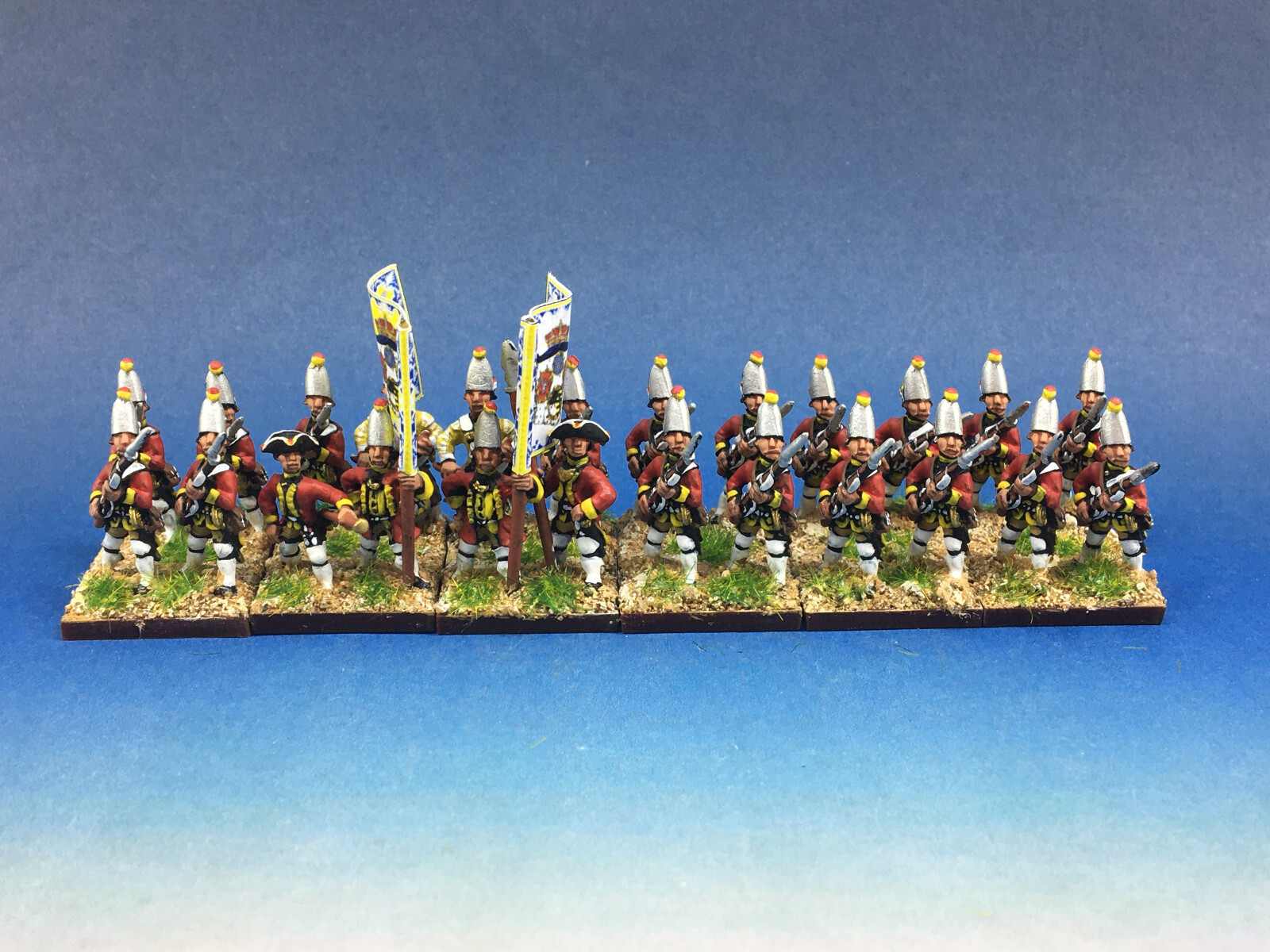 15mm SYW Seven Years War WGS painted Saxony Liebgrenadier Garde YA9