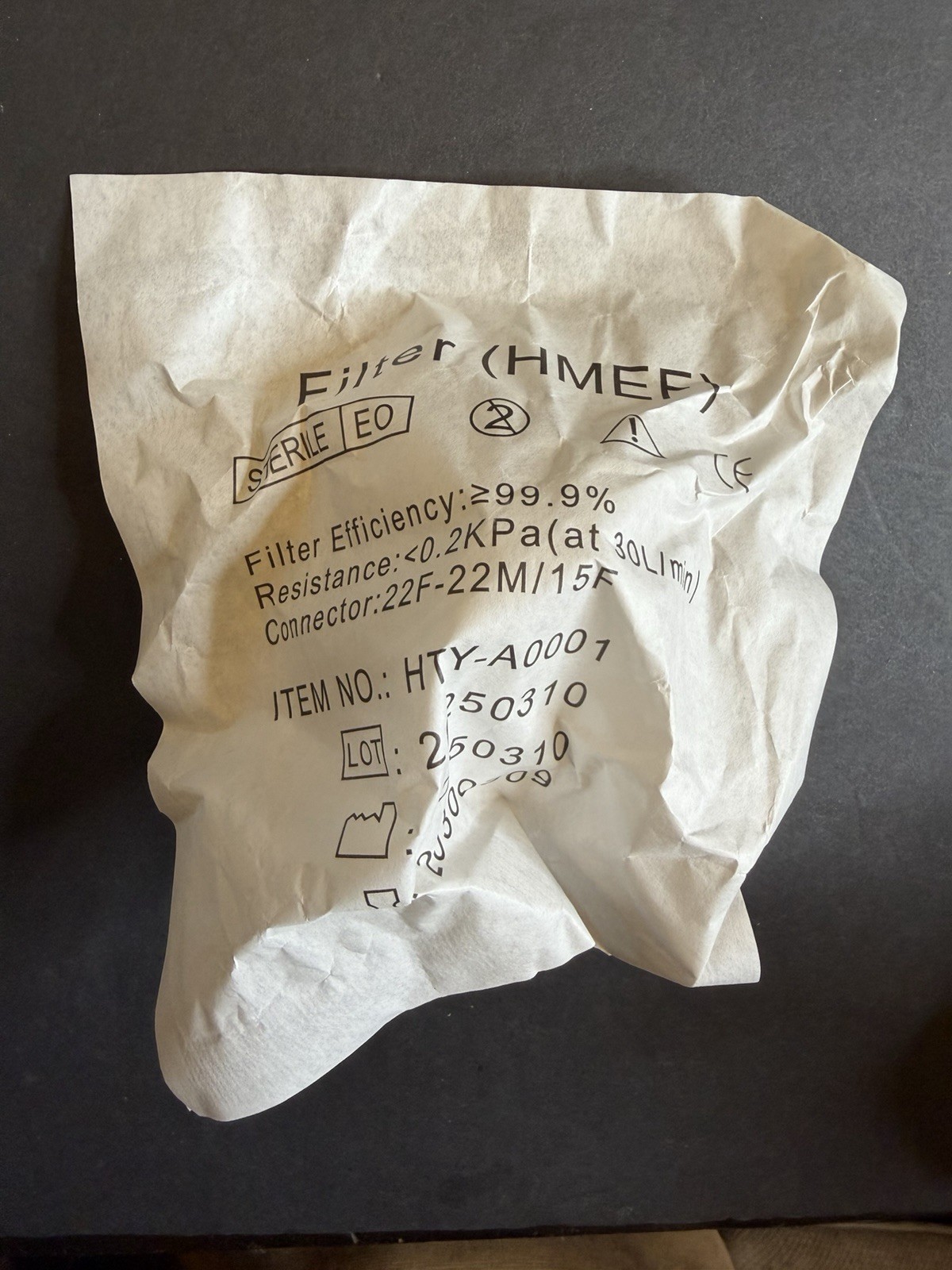 Bag of 24 Breathing System Filter HMEF Connectors 15mm/22mm, Item No GZ-GL-3(B) Bag of 24 Breathing System Filter HMEF Connectors 15mm/22mm, Item No GZ-GL-3(B)