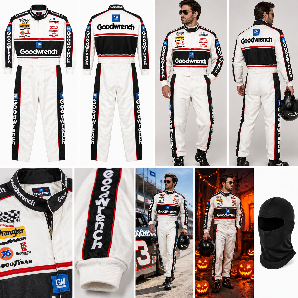 Vintage Dale Earnhardt Sr. Goodwrench Go Kart Racing Suit Level 2 FIA Black Whit
