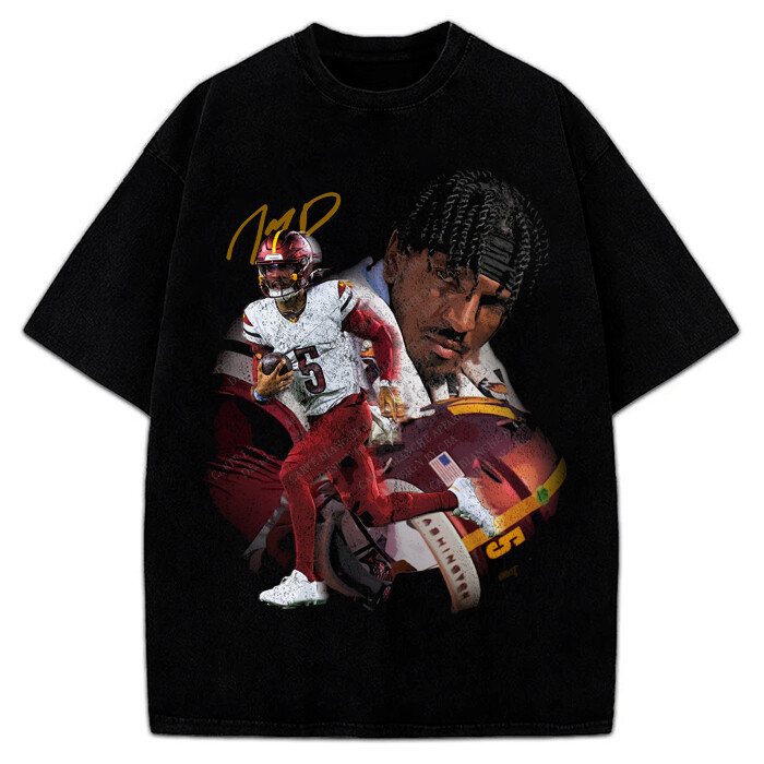 Jayden Daniels T-Shirt Washington Rookie Star Custom Graphic Tee
