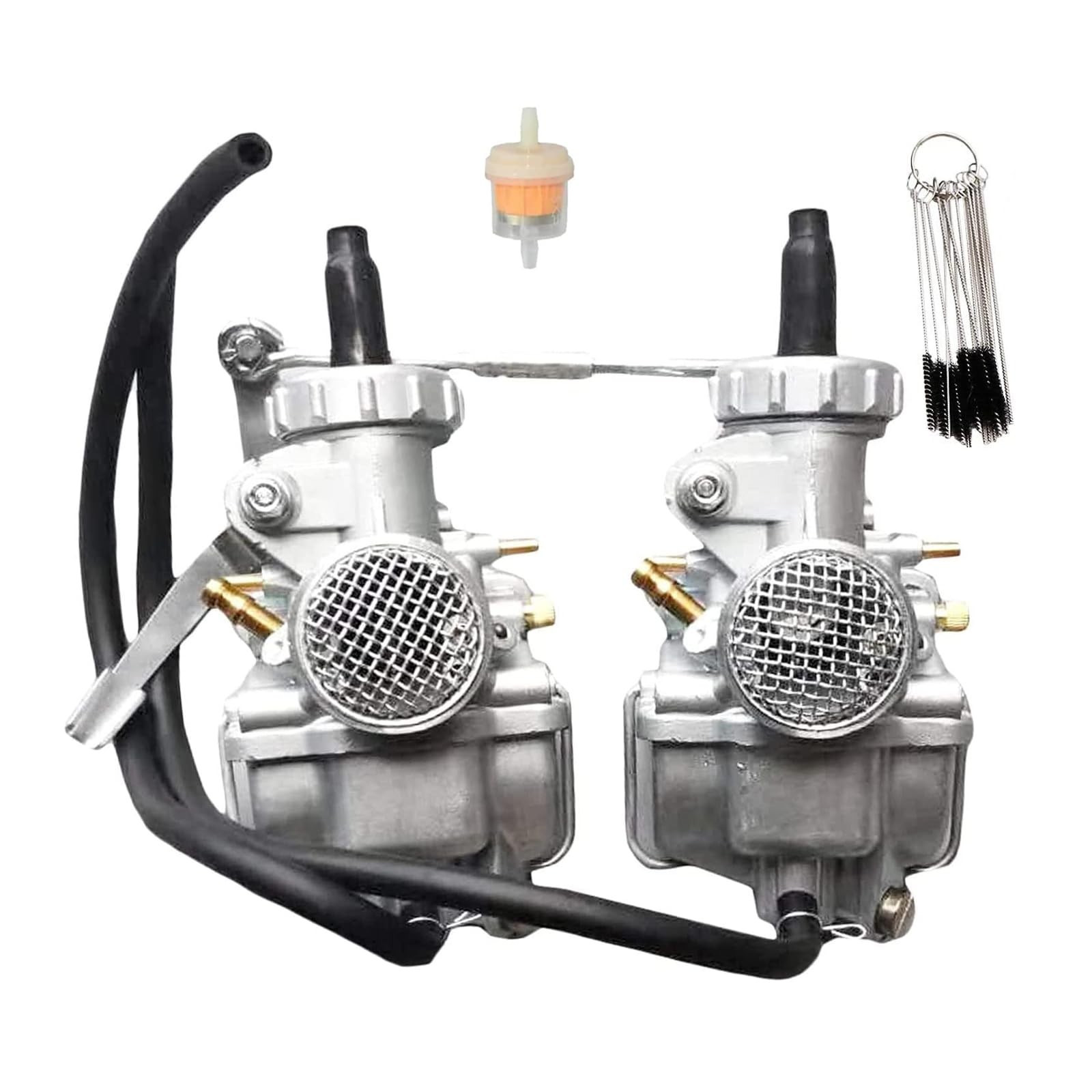 Autu Parts CB200 Carburetor Dual Carb Assy Set, Compatible with Honda CB200T ...