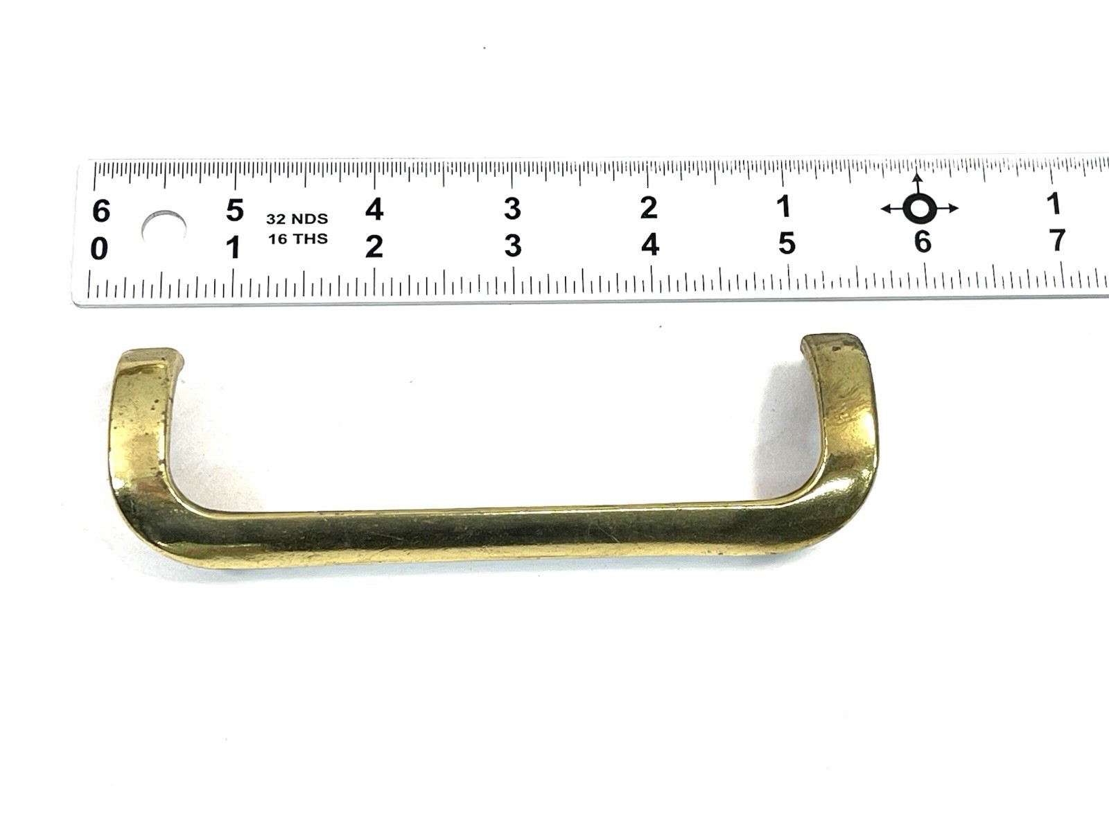 KBC Keeler Brass Co Vintage Drawer Pull Fixed Handle MCM 4.75\ KBC Keeler Brass Co Vintage Drawer Pull Fixed Handle MCM 4.75\