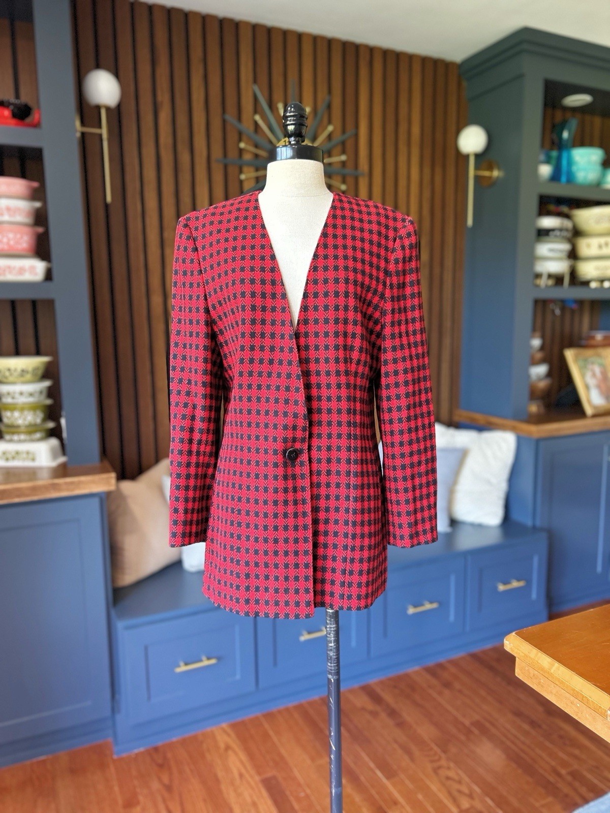 Vintage Pendleton Blazer 70s/80s Buffalo Plaid Wool Fully Lined Retro 