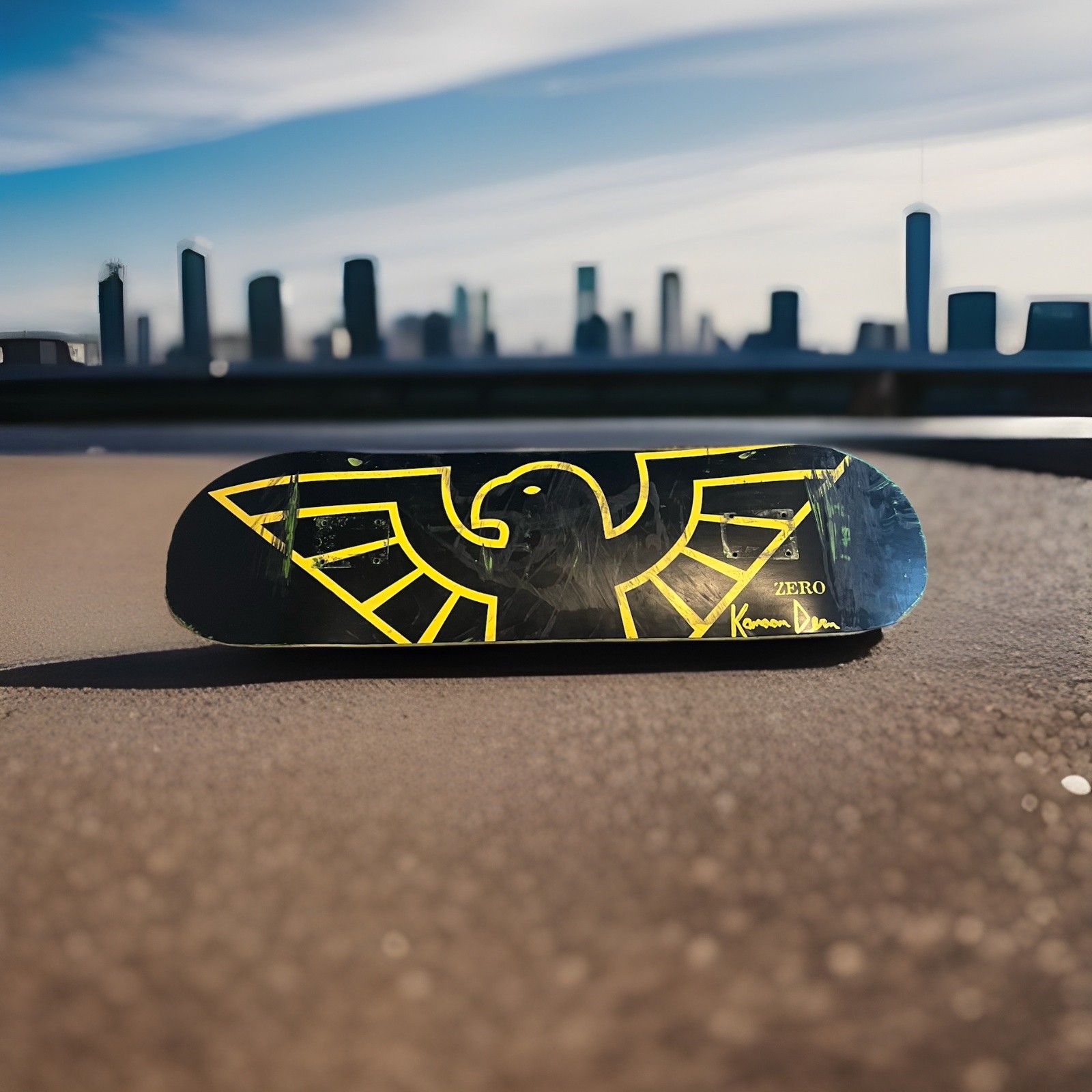 Skateboard Deck Pro Kanaan Dern Skated & Signed Bird 30 Tony Hawk THPS Bam Zero