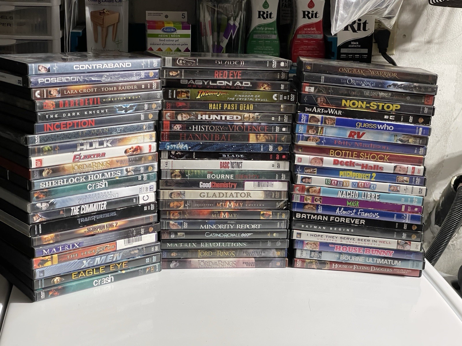 60+ DVD Lot – Popular Movies in Mixed Genres – Gently Used-Action, Comedy, Drama