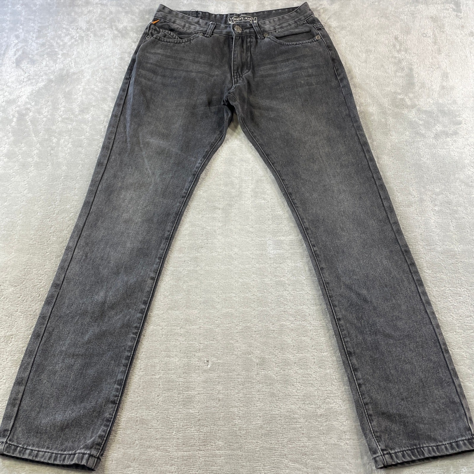 Robins Jean Mens 32x33 Black  Brown Studded Long Flap Whiskers D5408 USA