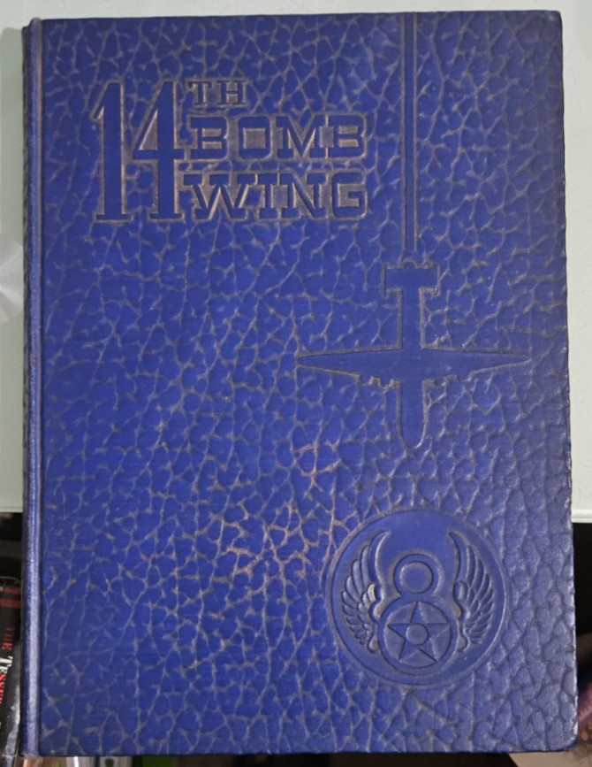 vintage  14TH COMBAT BOMBARDMENT WING H wwii  hardcover