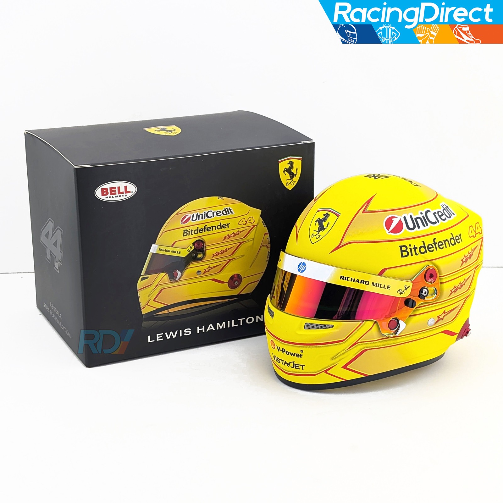 2026 Lewis Hamilton Mini Helmet - 1:2 Scale Bell Ferrari F1 Helmet - 4100536 2026 Lewis Hamilton Mini Helmet - 1:2 Scale Bell Ferrari F1 Helmet - 4100536