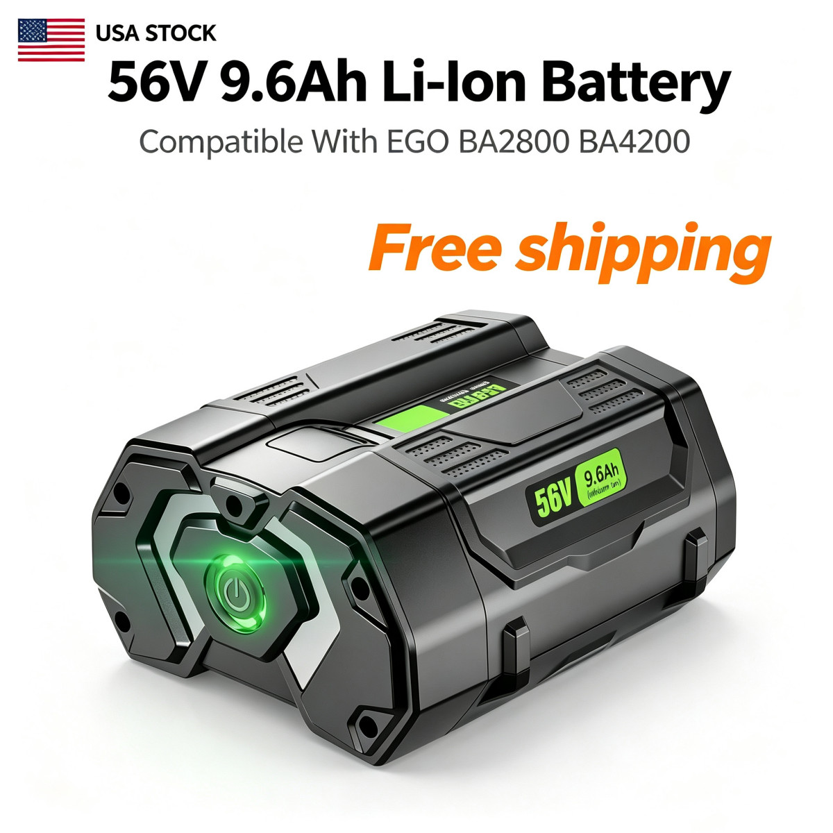 9600mAh Lithium Battery for EGO 56V Snow Blower SNT2100 SNT2400 LB6000 US
