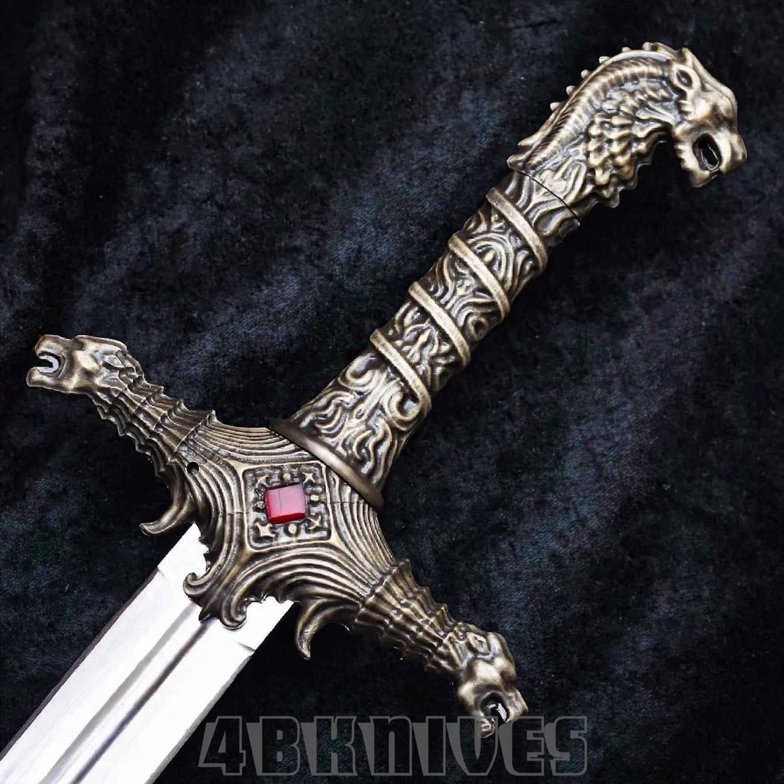 Handmade Oathkeeper Fantasy Replica Sword Carbon Steel Blade Medieval Longsword