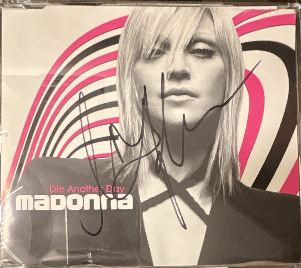 Madonna Die Another Day Signed CD & Booklet Authentic Autograph Madonna Die Another Day Signed CD & Booklet Authentic Autograph
