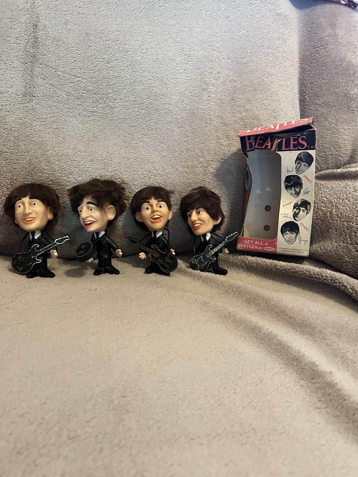 The Beatles Official Remco 4 dolls with one box The Beatles Official Remco 4 dolls with one box