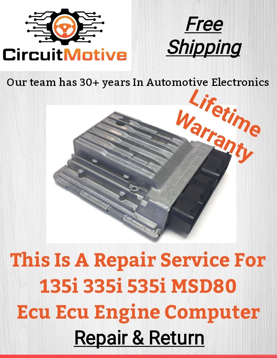 BMW MISFIRE N54 335i 535I 135 Msd80 E92 E90 BMW DME ECU ECM Repair & Return