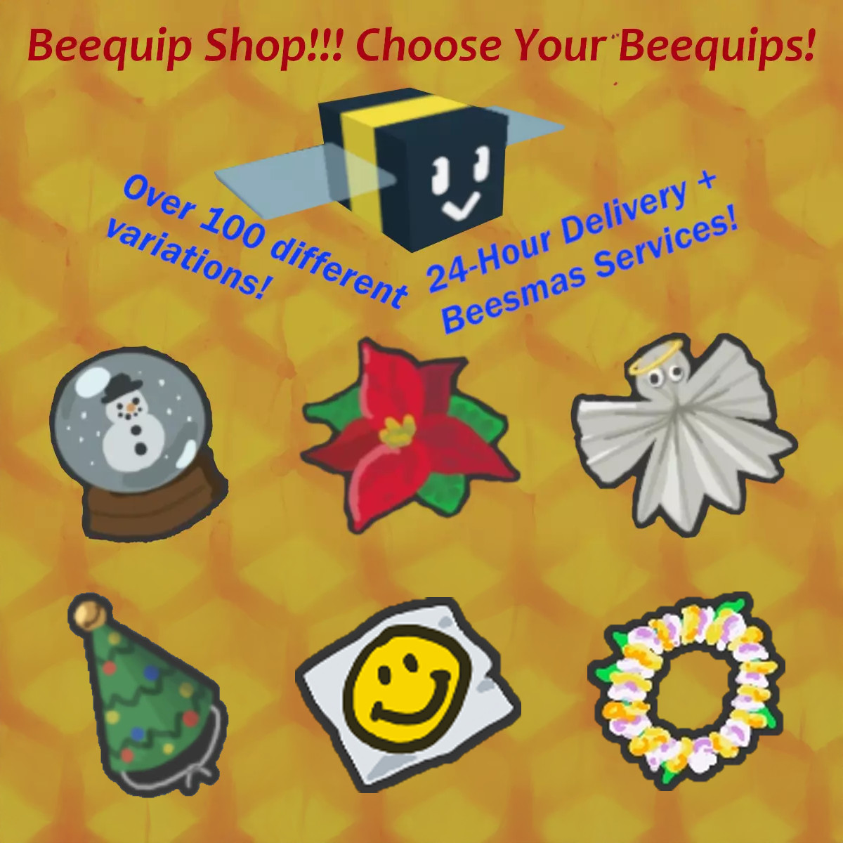 BEESMAS Beequip Shop - Roblox Bee Swarm Simulator (BSS). All Beequips