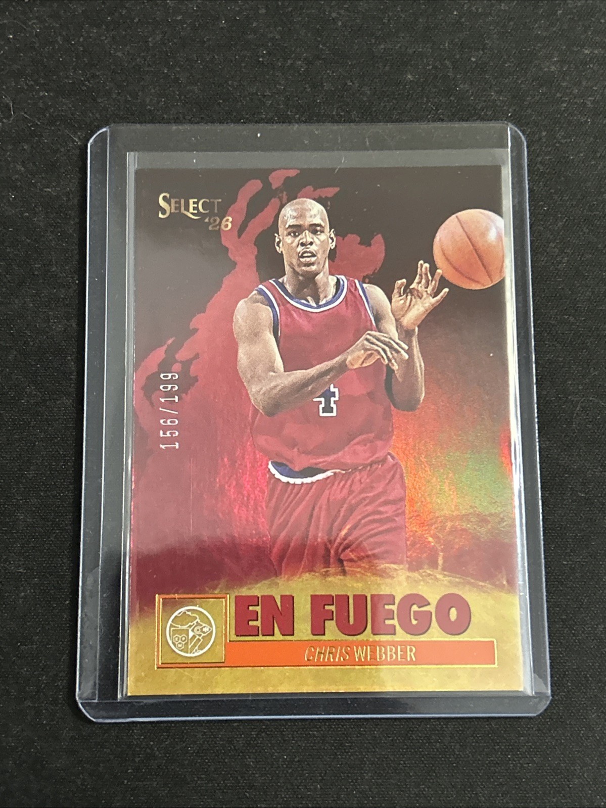 Panini 2026 90s Pop Culture En Fuego Chris Webber orange /199 Insert