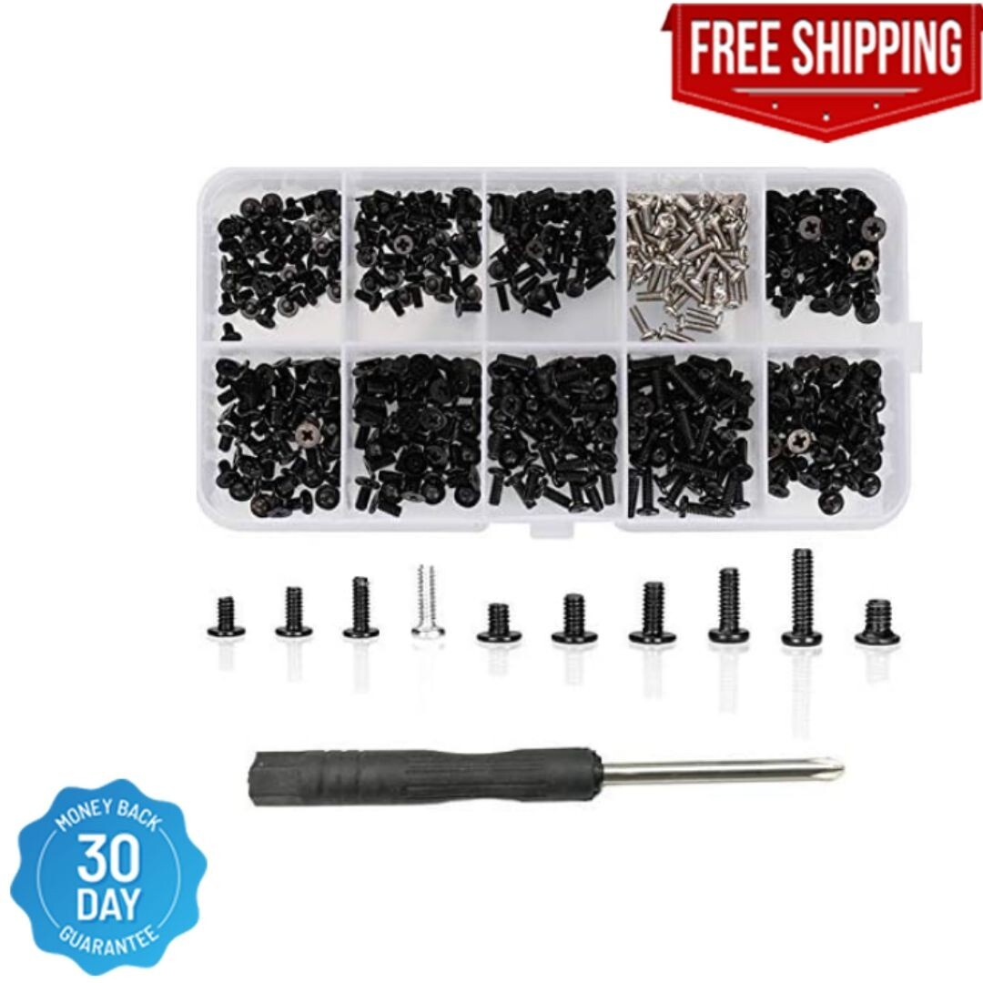 500 PCS M2 M2.5 M3 Laptop Notebook Computer Replacement Screws Kit, PC Flat Head 500 PCS M2 M2.5 M3 Laptop Notebook Computer Replacement Screws Kit, PC Flat Head