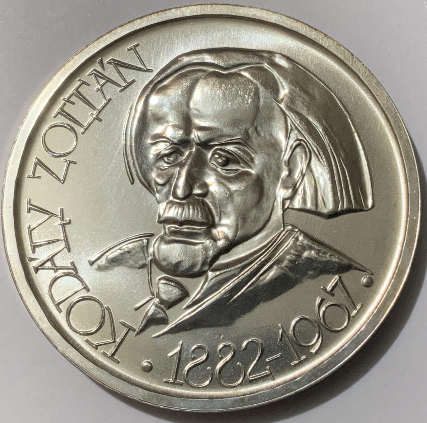 1967 Hungary 100 Forint Kodaly BU Silver Commemorative 1967 Hungary 100 Forint Kodaly BU Silver Commemorative