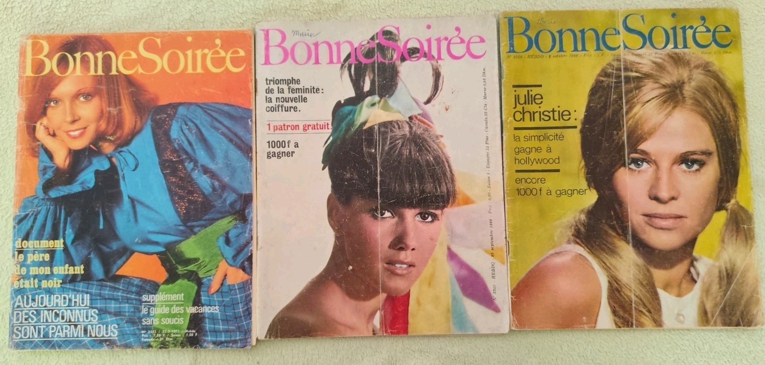 Good Evening Magazines Lot X 3 Julie Christie Oct.1966, Sept.1966, May1971 Good Evening Magazines Lot X 3 Julie Christie Oct.1966, Sept.1966, May1971