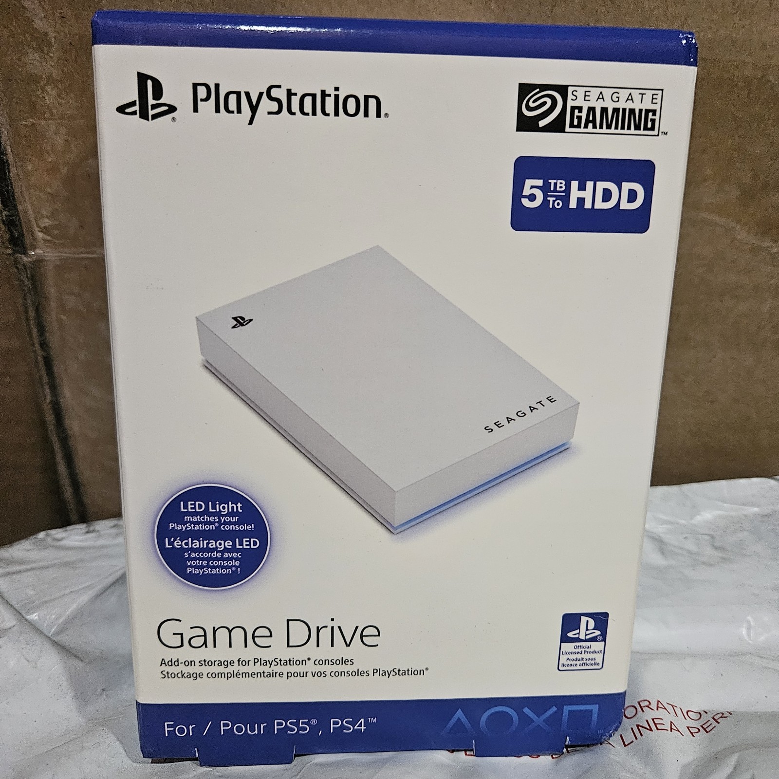 5TB Seagate Game Drive for PS5 USB 3.0 Portable Hard Drive. New 5TB Seagate Game Drive for PS5 USB 3.0 Portable Hard Drive. New