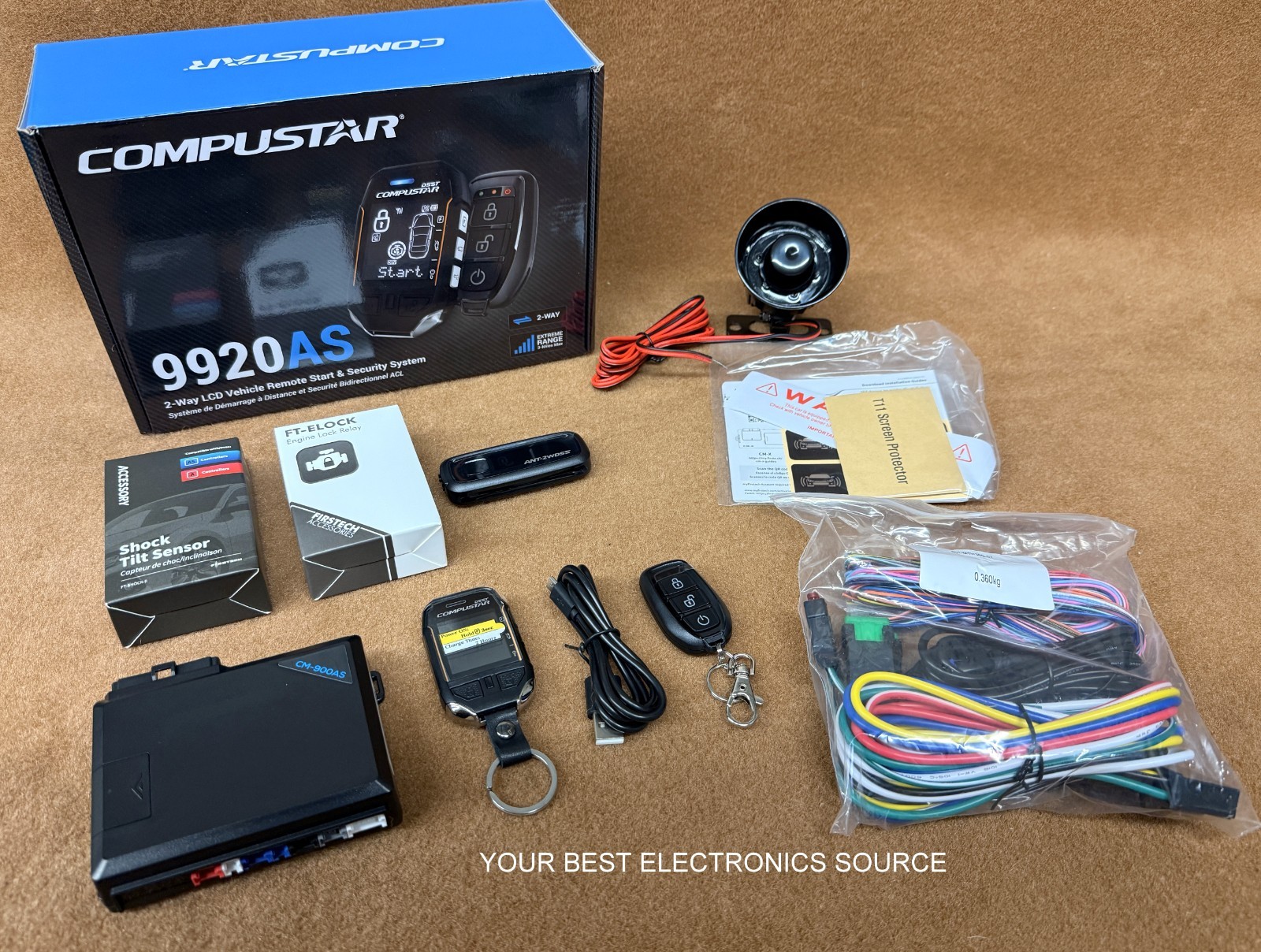 NEW COMPUSTAR CS9920AS 2-Way Paging Remote Start/Alarm LCD Remote, 3-Mile Range NEW COMPUSTAR CS9920AS 2-Way Paging Remote Start/Alarm LCD Remote, 3-Mile Range