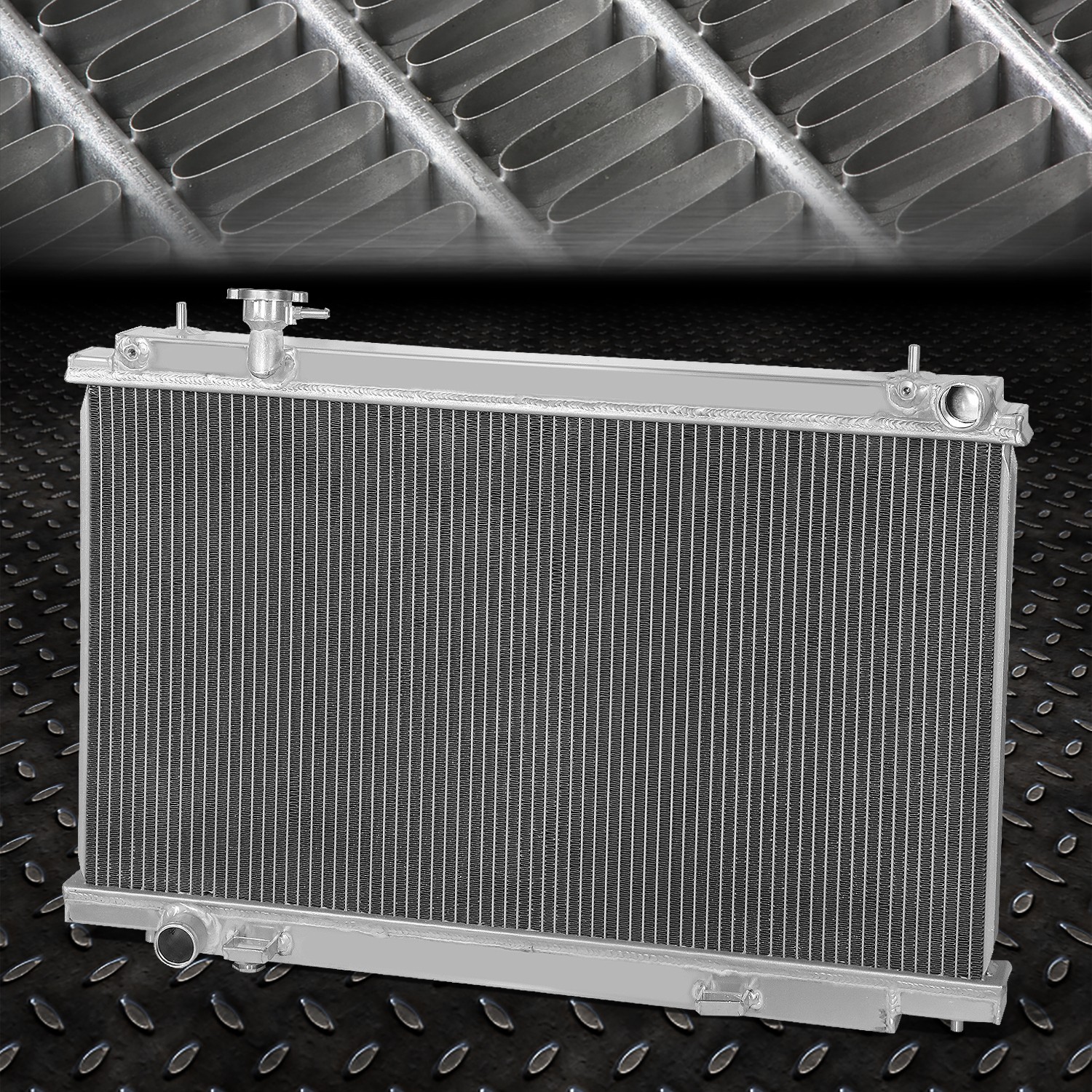 2-Row Full Aluminum Core Racing Radiator Replacement for 03-06 Nissan 350Z MT 2-Row Full Aluminum Core Racing Radiator Replacement for 03-06 Nissan 350Z MT