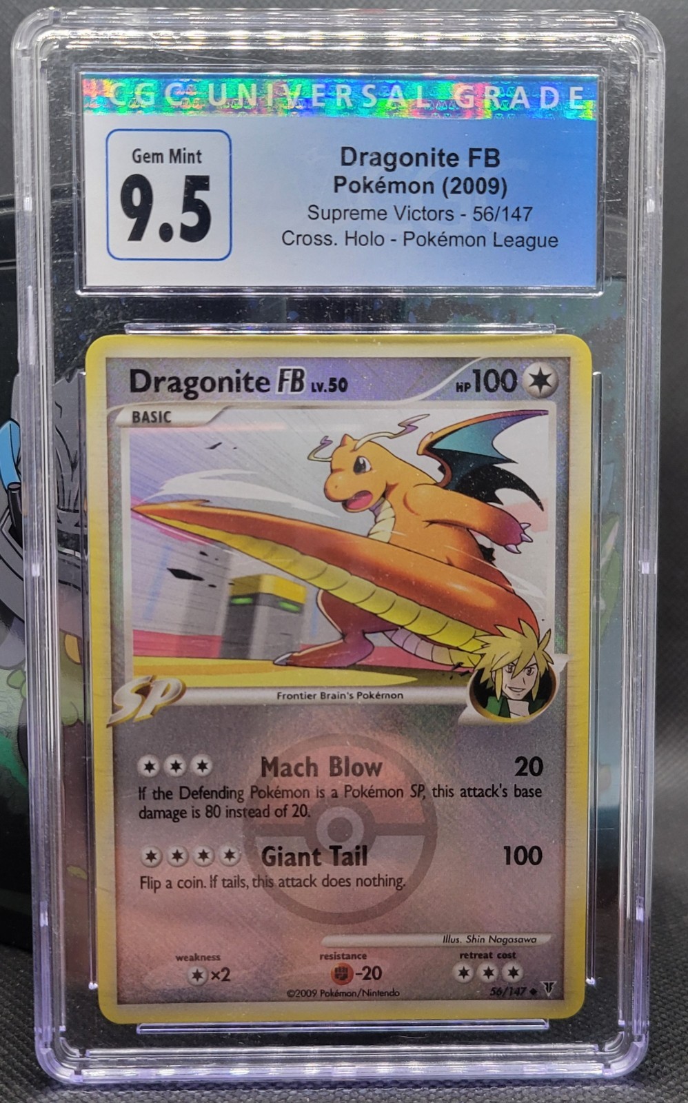 Dragonite FB - (League Promo) 056/147 Cgc 10 (Blue 9.5) Dragonite FB - (League Promo) 056/147 Cgc 10 (Blue 9.5)