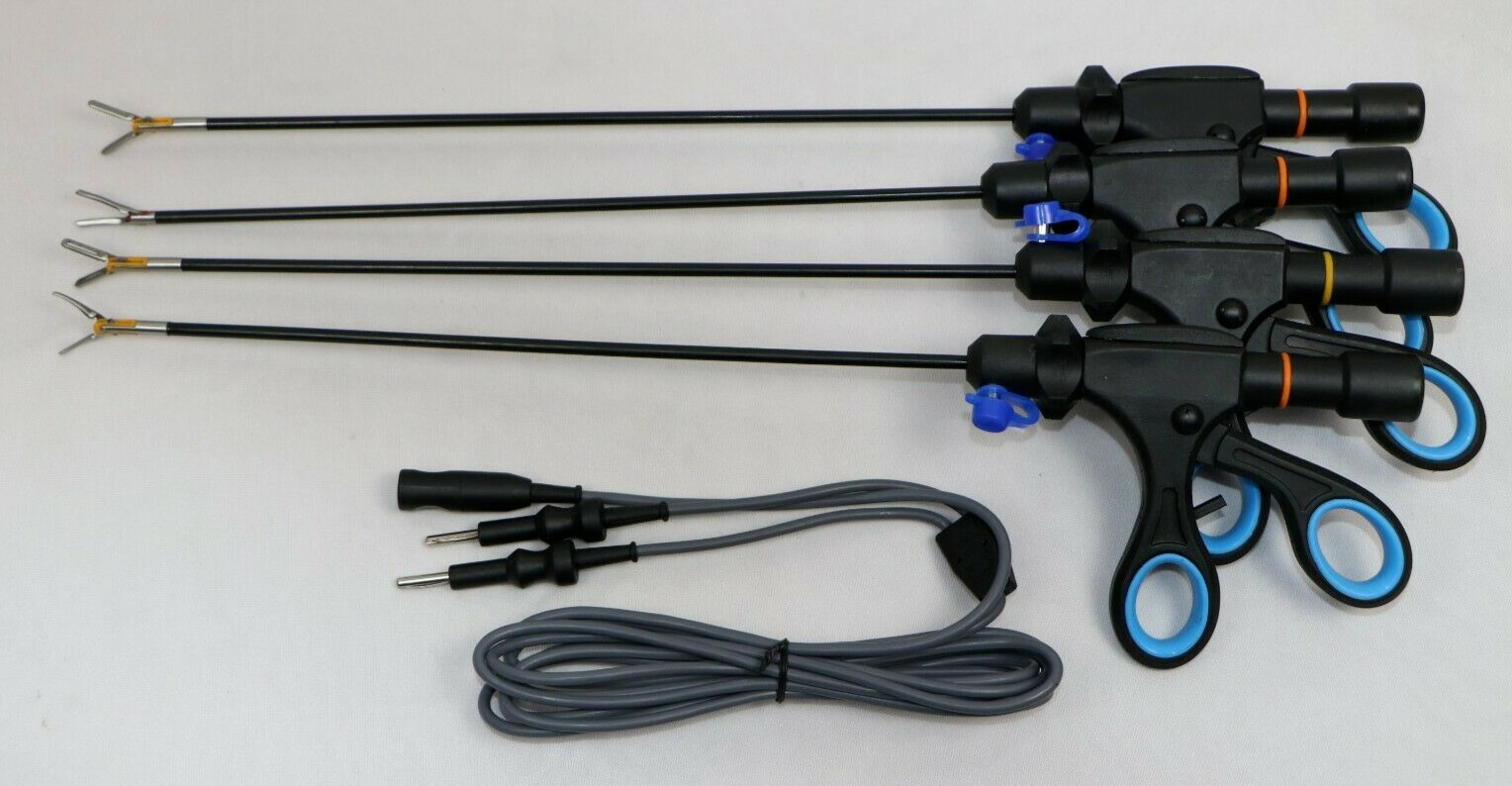 Laparoscopic Bipolar DA Maryland Robi Fenestrated Cutter Dissector With Cable 
