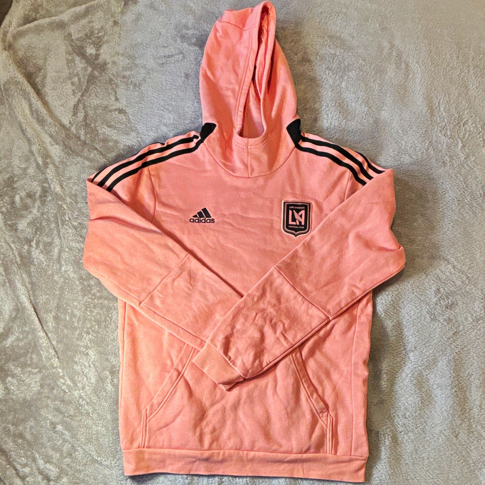 adidas Los Angeles FC LAFC MLS Soccer Pullover Hoodie Sweatshirt Unisex M Pink adidas Los Angeles FC LAFC MLS Soccer Pullover Hoodie Sweatshirt Unisex M Pink