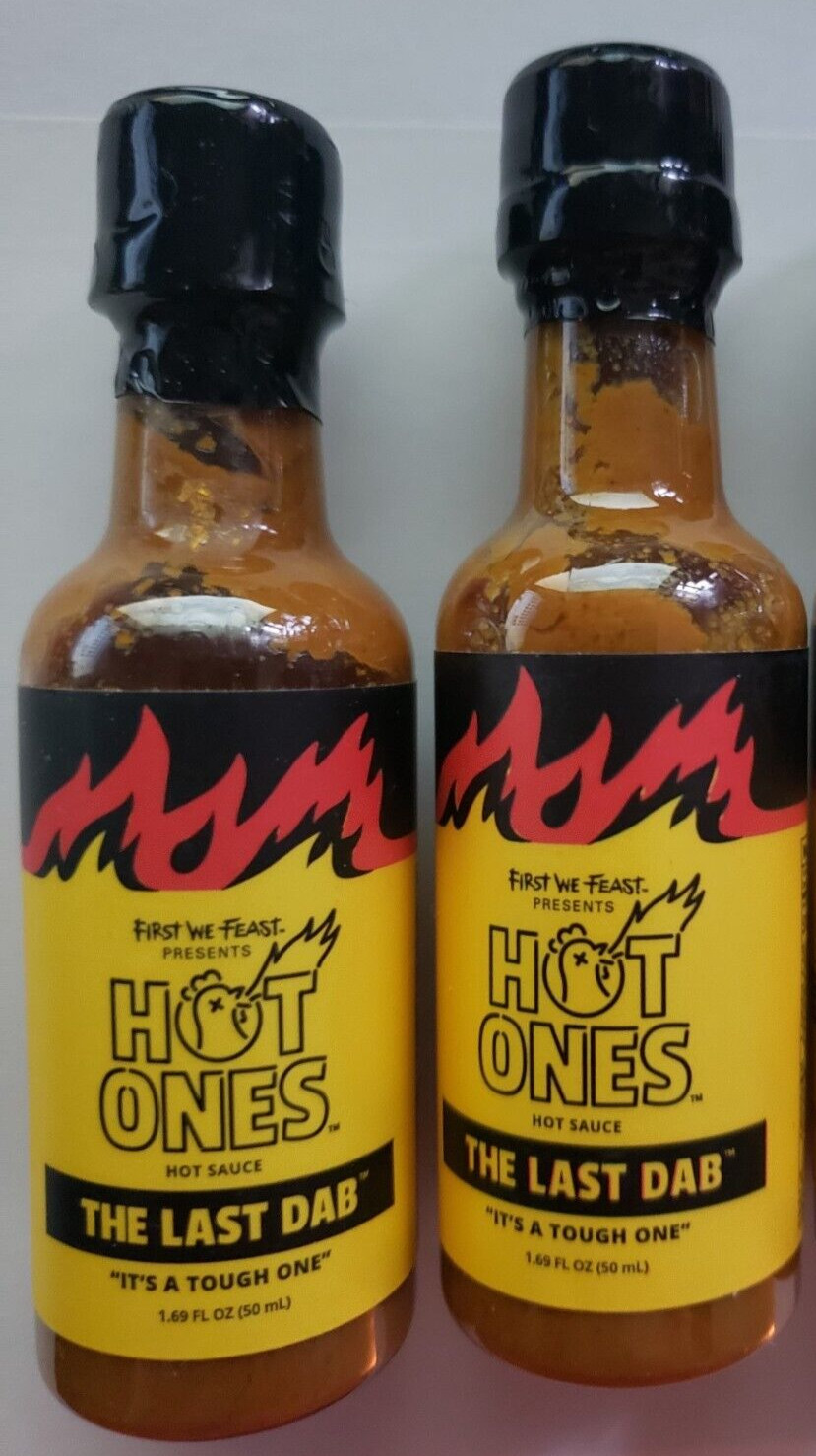 Qty 2 THE LAST DAB - Hot Ones - Original Mini - 1.69 fl oz - PEPPER X - 8/2027