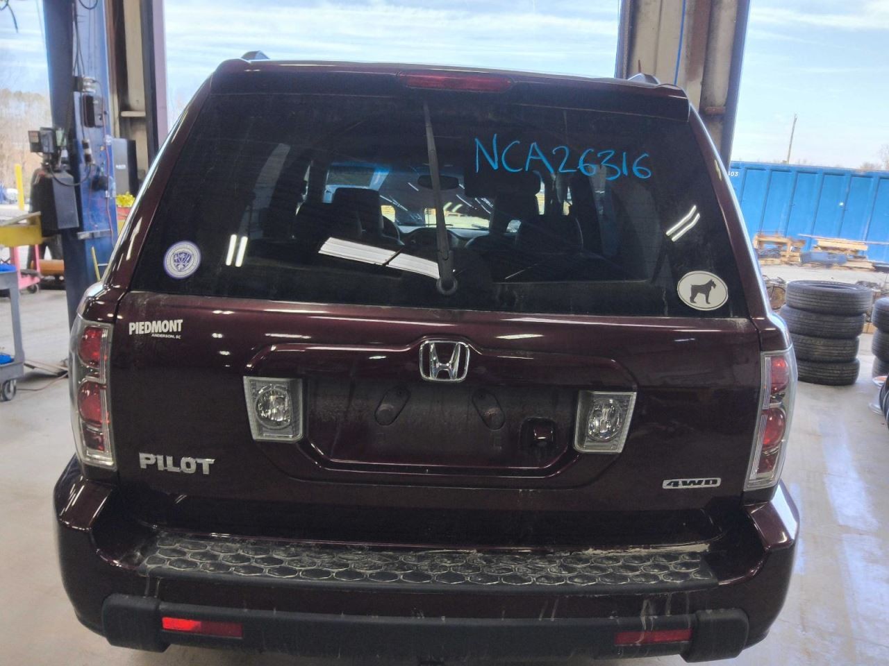 (LOCAL PICKUP ONLY) Trunk/Hatch/Tailgate SE Privacy Tint Glass Fits 06-08 PILOT 