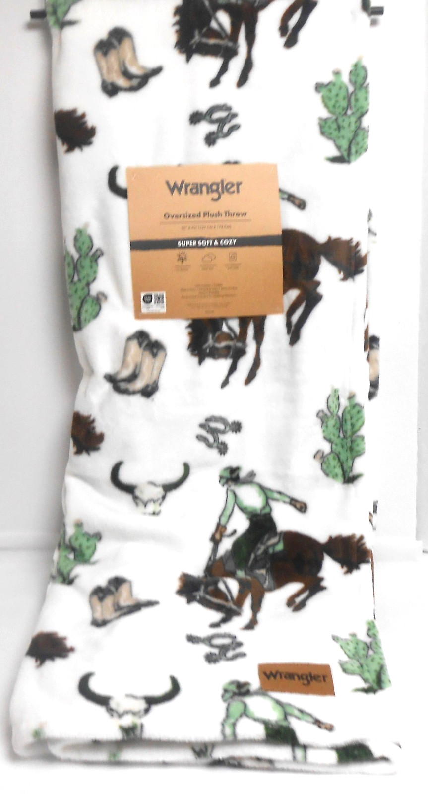 Wrangler Plush Soft Throw Blanket 50\