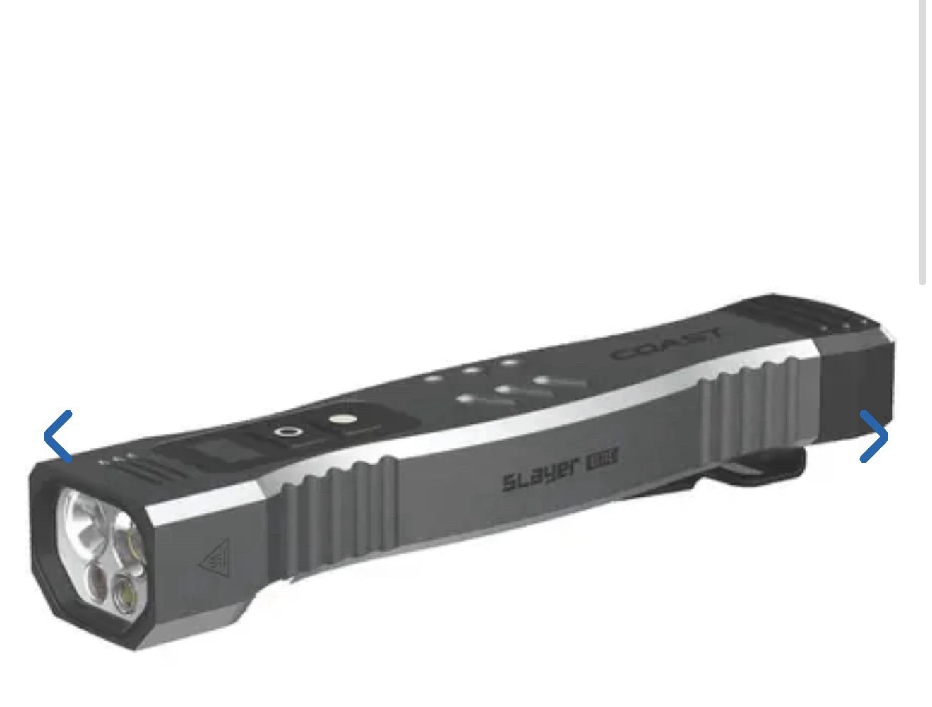 Coast Slayer Elite 1500 Lumen Rechargeable LED Flashlight/laser Coast Slayer Elite 1500 Lumen Rechargeable LED Flashlight/laser