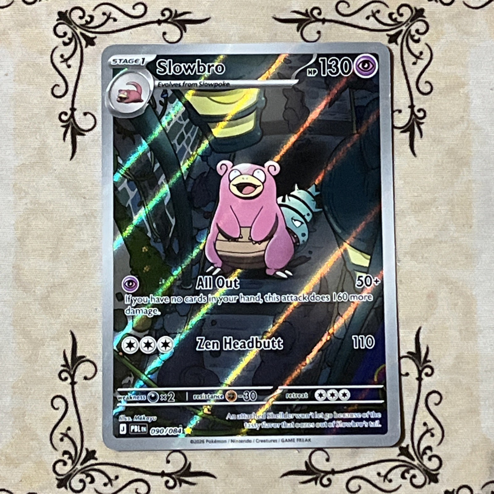 Pokemon Pitch Black SIR Slowbro 090/084 Me05: Pitch Black Holo Pokemon Pitch Black SIR Slowbro 090/084 Me05: Pitch Black Holo