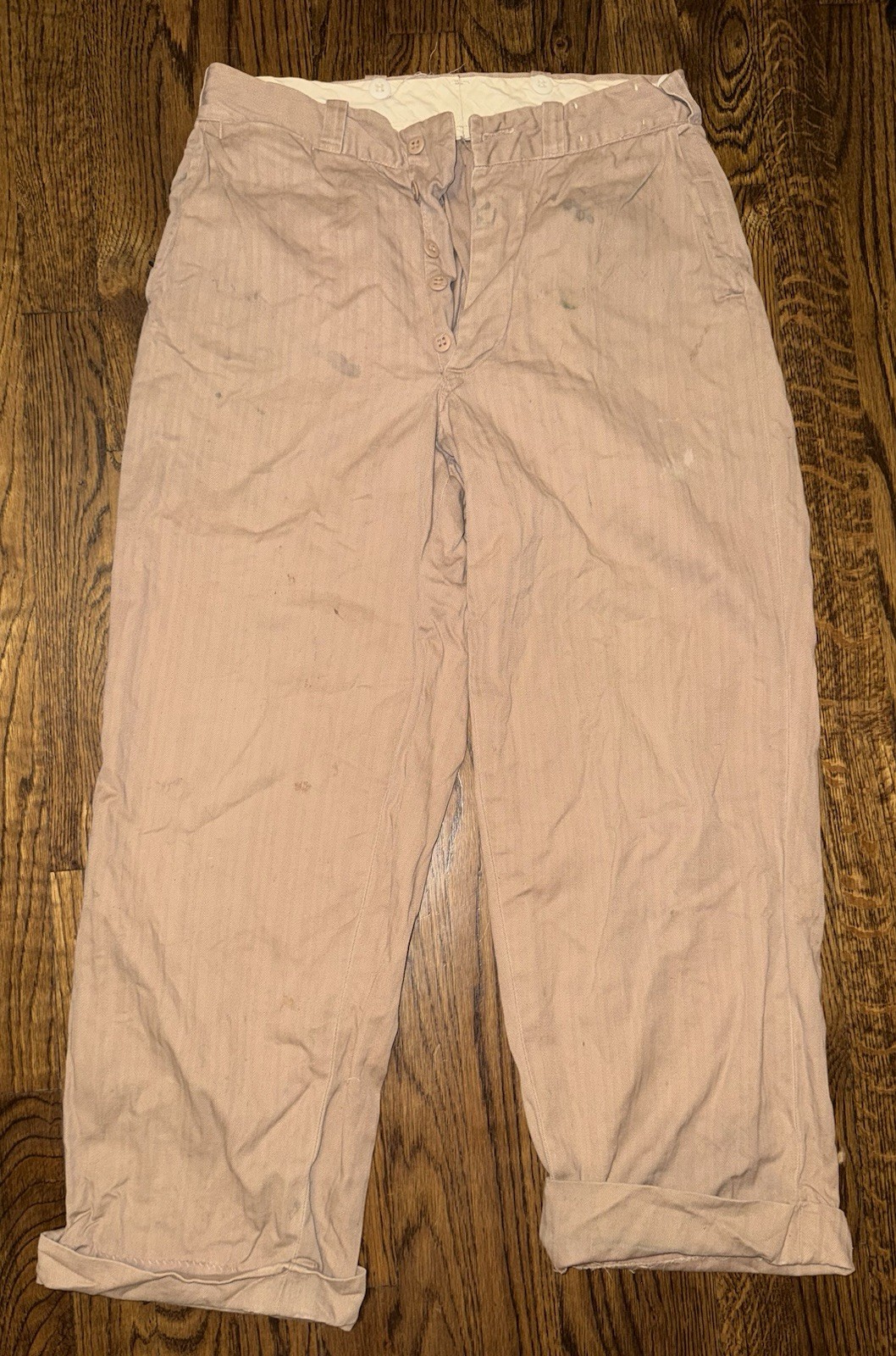Vintage 1940’s Lee HBT Workwear Pants Sanforized Button Fly Philips 66