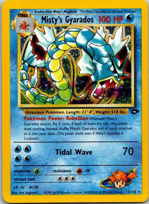 Gym Challenge Pokémon TCG Misty's Gyarados Gym Challenge Pokémon TCG Misty's Gyarados