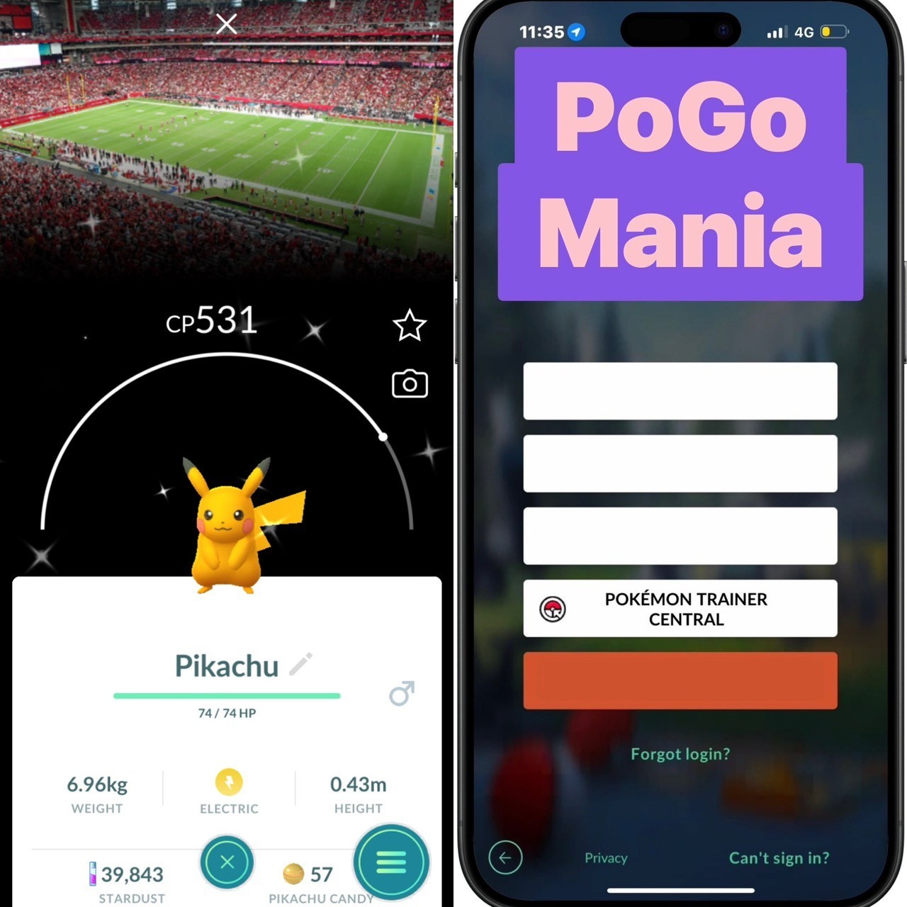 Shiny Pikachu✨NFL Arizona Cardinals 2026 Location Background✨mini PTC 20k✨