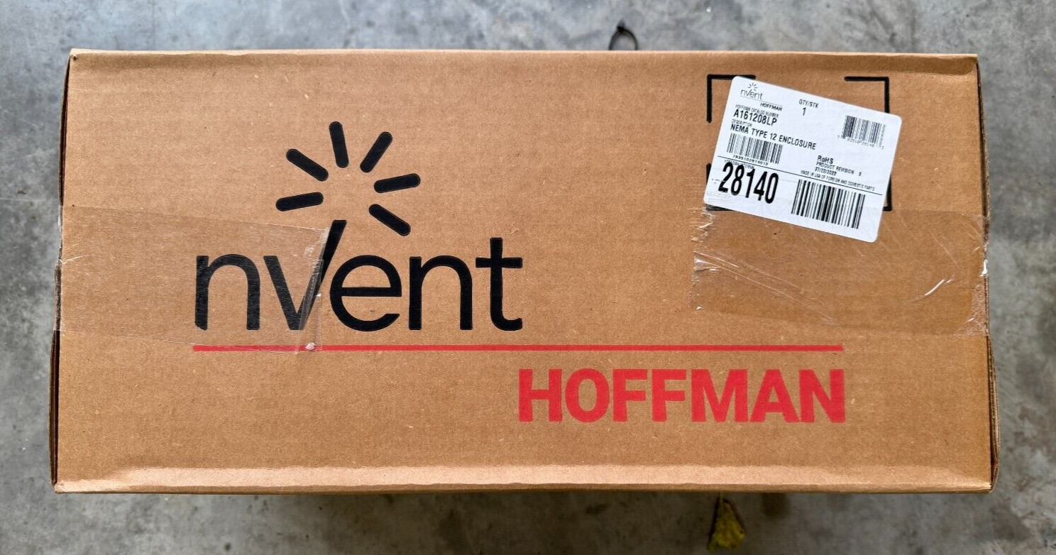 nVent Hoffman A161208LP Wall Mount Painted Enclosure w Clamps NEMA12 NIB nVent Hoffman A161208LP Wall Mount Painted Enclosure w Clamps NEMA12 NIB