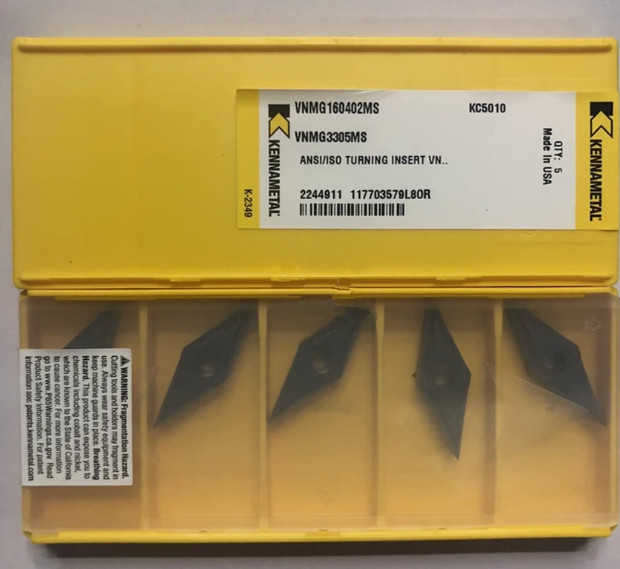 Kennametal VNMG3305MS VNMG160402MS KC5010 CNC Carbide Inserts 10pcs Kennametal VNMG3305MS VNMG160402MS KC5010 CNC Carbide Inserts 10pcs