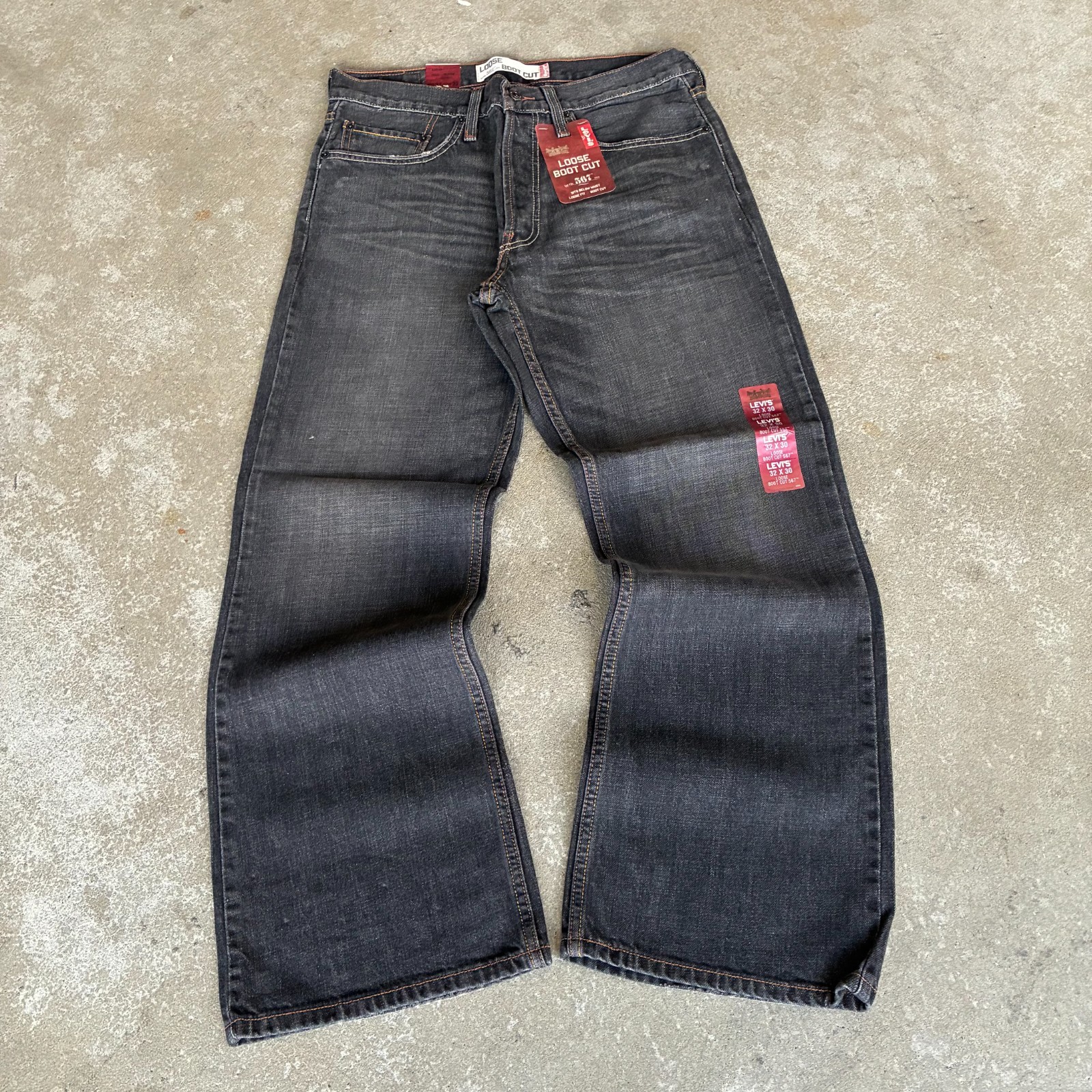 Deadstock Vintage Levis 567 Loose Bootcut Jeans Y2K 