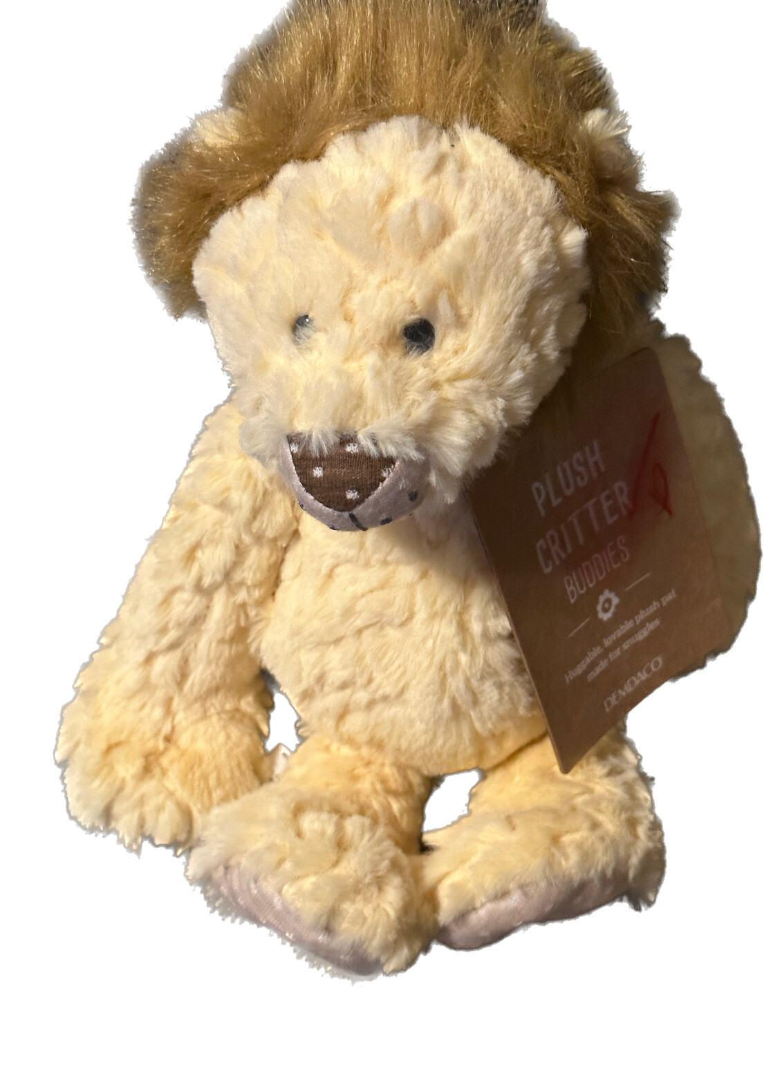 Demdaco Plush Critter Buddies Larry The Lion Plush Lovey Stuffed Animal 12\
