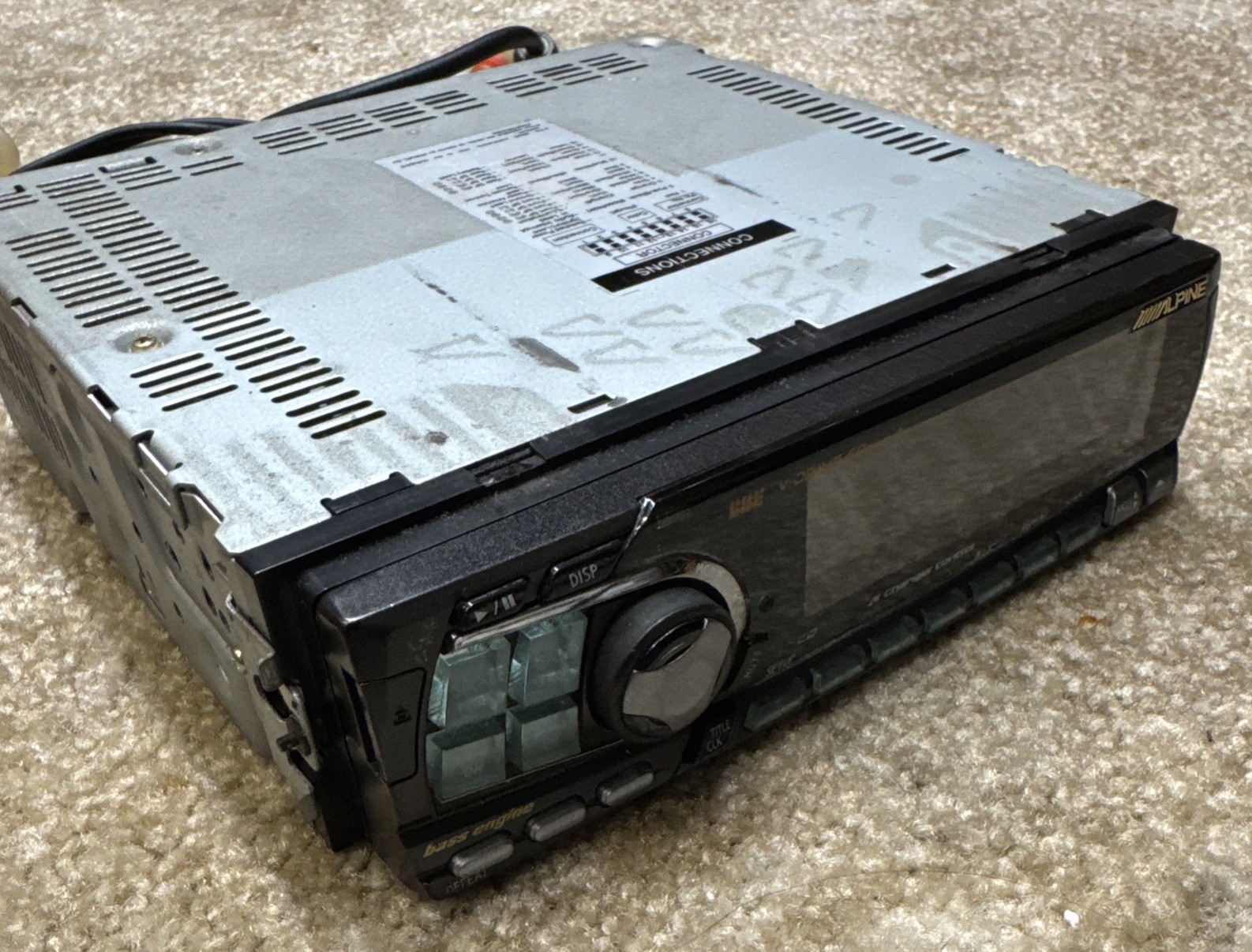 Alpine CDA-7873 Vintage Car Stereo Old School Head Unit Working Single Din 2001