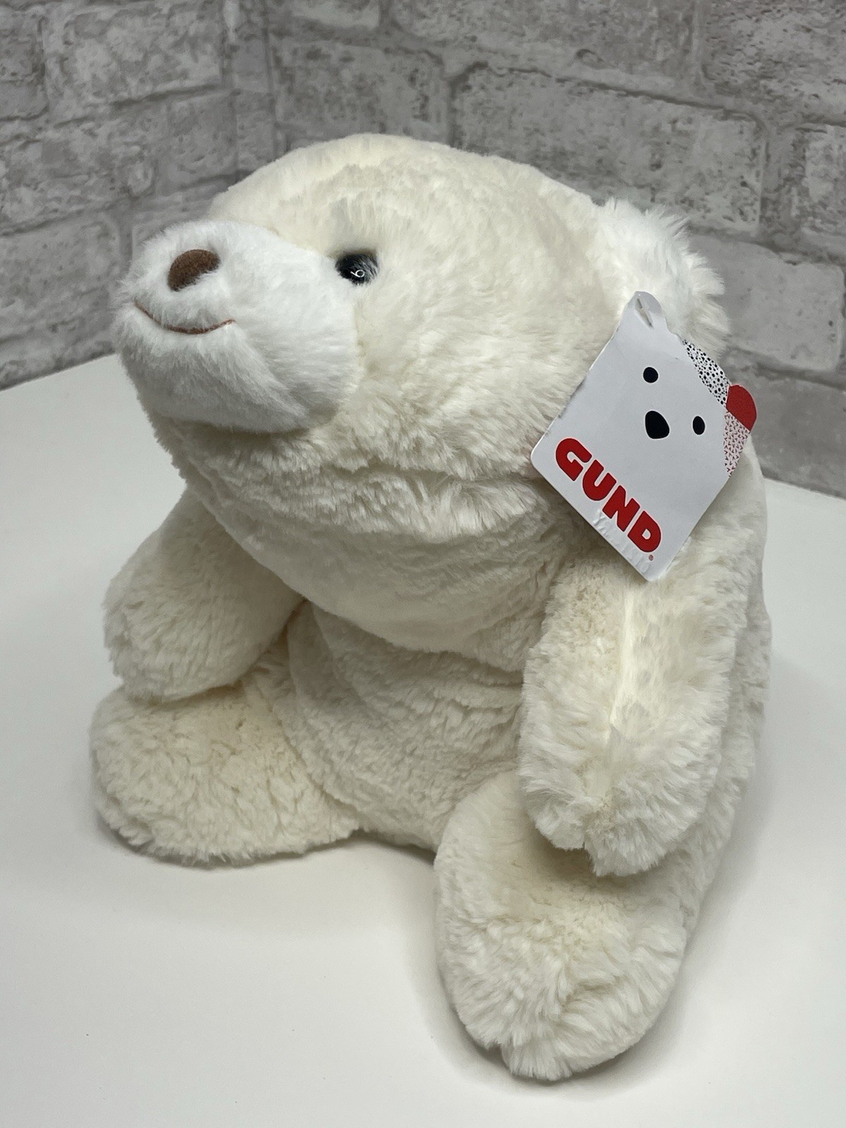 Gund White Polar Bear Snuffles Plush 10\