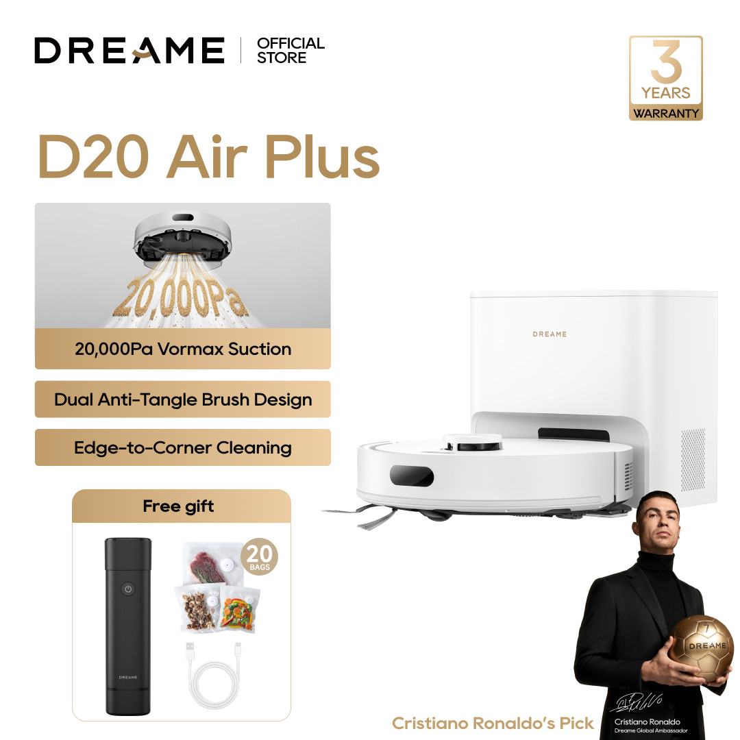 DREAME D20 Air Plus White Robot Vacuum Deep Carpet Cleaning|New DREAME D20 Air Plus White Robot Vacuum Deep Carpet Cleaning|New