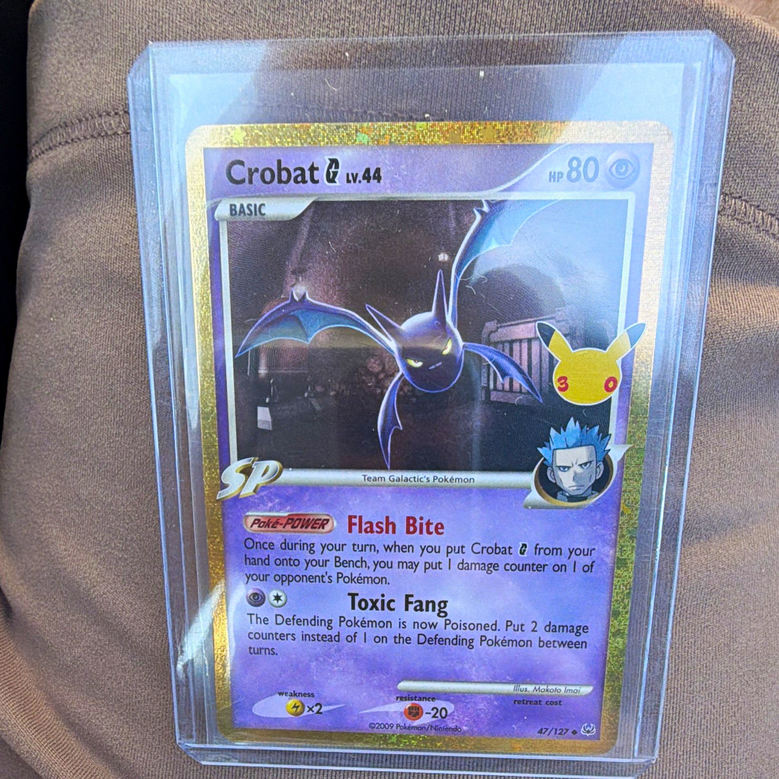 Crobat G LV.44 (47/127) Classic Collection Pokémon TCG: 30th Celebration GOLD